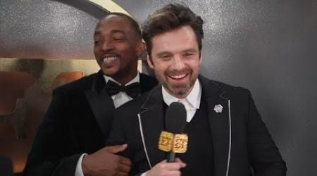 Anthony Mackie TAKES OVER Sebastian Stan&#39;s Golden Globes Post-Win Interview! (Exclusive)