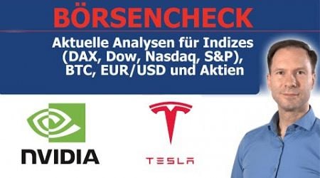 Jahresstart in Bitcoin, DAX, Nasdaq &amp; Co. Blick auf die Aktien der Woche (Tesla, NVIDIA, Verizon)