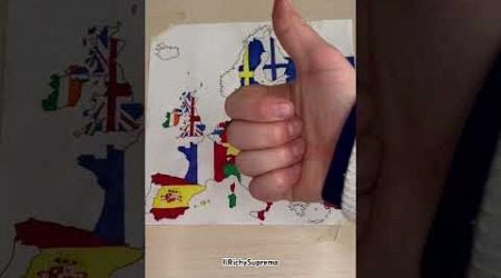 Drawing flags on Europe pt. 18 #shorts#bulgaria#europe