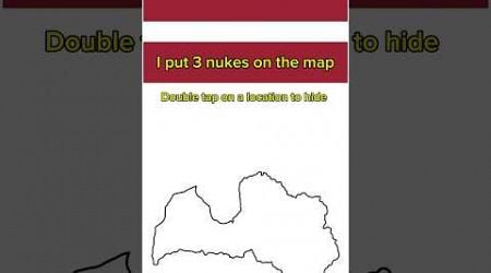 I put nukes on the map of Latvia....#shorts