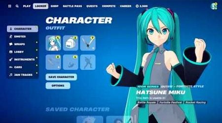 How to UNLOCK Hatsune Miku Skin in Fortnite!!