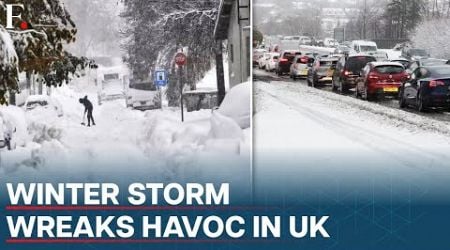 Snowstorm Hits UK: Flights and Trains Delayed, Vehicle Collisions and Power Cuts