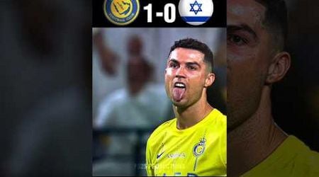 Friendly match Al nassr vs Israeli Imaginary #football #ronaldo #shorts