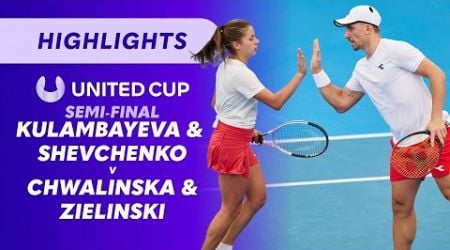 Kulambayeva &amp; Shevchenko (KAZ) v Chwalinska &amp; Zielinski (POL) - United Cup Highlights | WWOS