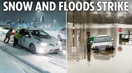 Britain battered by snow &amp; ice as temps plunge to -13C and some areas already hit by floods