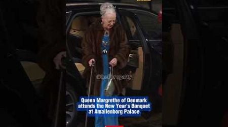 Queen Margrethe of Denmark attends the New Year&#39;s Banquet at Amalienborg Palace #queenmargrethe