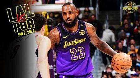 Los Angeles Lakers Full Team Highlights vs Blazers | Jan 2, 2025 | FreeDawkins