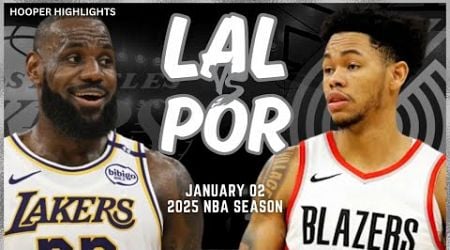 Los Angeles Lakers vs Portland Trail Blazers Full Game Highlights | Jan 2 | 2025 NBA Season