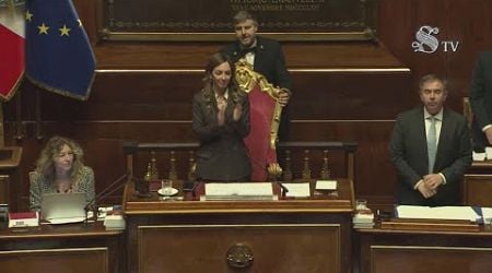 CECILIA SALA: l&#39;applauso nell&#39;aula del SENATO alla notizia della liberazione