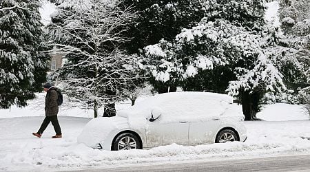 UK weather: 'Significant' snow forces cars to crawl and delays trains after amber alert - with more warnings to come