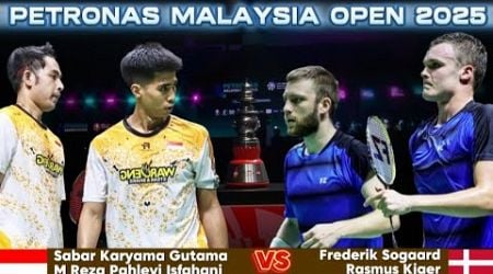 Sabar/Reza bentrok dengan wakil Denmark &quot;Sogaard/Kjaer&quot; di round pertama | Badminton PMO25