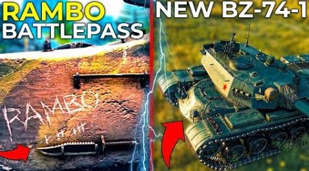 Special RAMBO Battle Pass &amp; New BZ-74-1 Coming | World of Tanks News