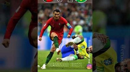 Injured CR7 Beats Crying Neymar | Portugal VS Brazil Imaginary World Cup Final |#ronaldo vs #neymar