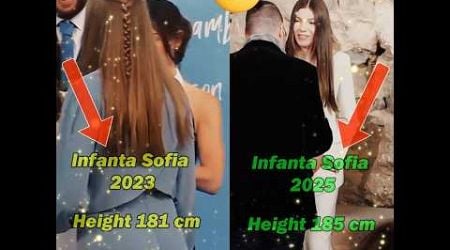 Infanta Sofia of Spain 2023 &amp; 2025 height comparison