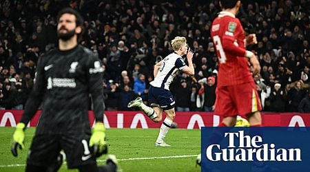 Bergvall gives Tottenham edge in Carabao Cup semi-final to fury of Liverpool