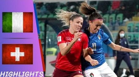 Italy vs Switzerland | Women&#39;s World Cup qualification - Highlights All Goals 26/11/21