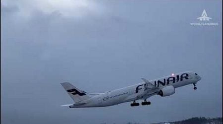 Finnair A330 Departure From Helsinki Vantaa Airport