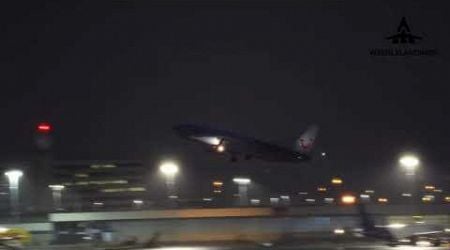 4k Night Time Plane Spotting At Brussles Airport