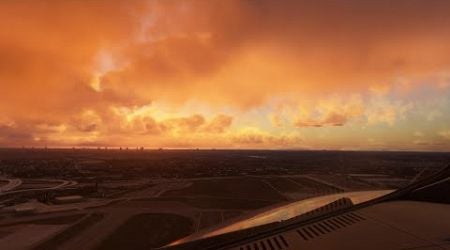 Sunset Departure out of Brussels Airport (EBBR) | Fenix A321 IAE SL | MSFS24