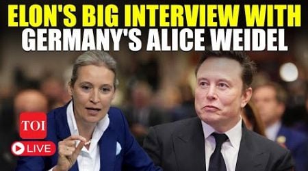 Elon Musk-Alice Weidel Interview LIVE: Trump Aide Speaks To AfD Leader Amid German Poll Drama