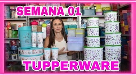 ABRINDO CAIXAS TUPPERWARE - SEMANA 01 - VITRINE 01/2025