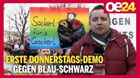 Erste Donnerstags-Demo gegen Blau-Schwarz