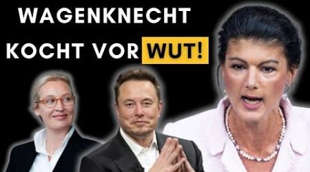 Wegen Elon Musk! Wagenknecht geht auf Weidel &amp; AfD los!