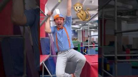 Do Gymnastics like a MONKEY! Blippi&#39;s Animal Charades! #shorts #blippi