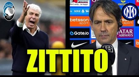 INZAGHI ZITTISCE GASPERINI IN TV! POST INTER ATALANTA 2-0