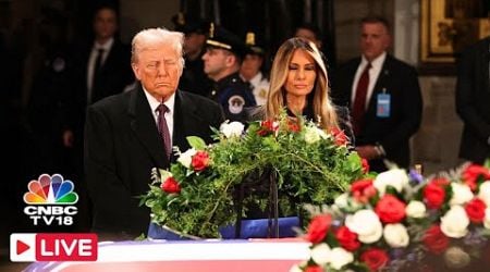 LIVE: Trump Pays His Respects To Jimmy Carter | Carter&#39;s Funeral Ceremony in Washington D.C. | N18G