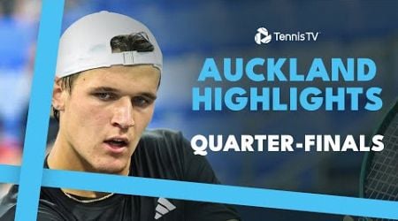 Monfils Takes On Diaz Acosta; Mensik &amp; Michelsen Feature | Auckland 2025 Highlights Quarter-Finals