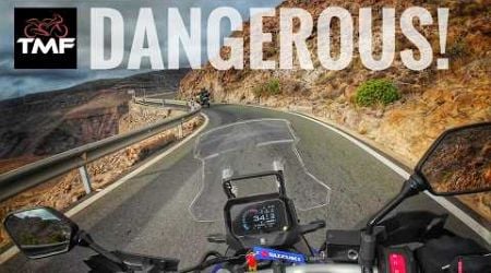 Suzuki V Strom 800 DE v RE: on Spain&#39;s most DANGEROUS road!