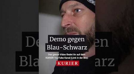 Demo gegen Blau-Schwarz in Wien