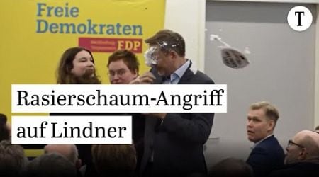 Schaumtorten-Angriff auf Christian Lindner: Linken-Politikerin attackiert FDP-Vorsitzenden