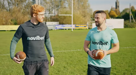 Who is Ireland's next NFL kicker? Tadhg Leader of Leader Kicking puts Ireland's top athletes through the Novibet Kicking Challenge