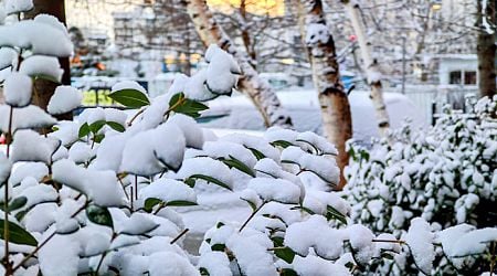 Snow and rain across the country on Saturday