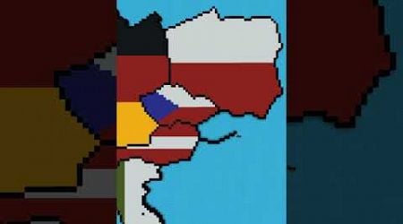 Small Scale Czechoslovakia #minecraft #flags #maps #history #europe #countryballs #czchia #slovakia