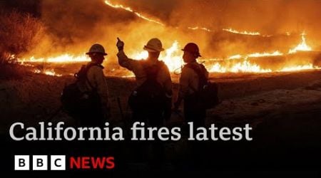 LA fires still raging as National Guard and curfews deployed against looters | BBC News