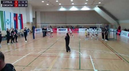 7.1.2025. CEV ECQ U16 WOMEN 1st round, Pool A, CYPRUS - CROATIA