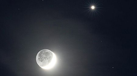 Venus and the moon light up the night sky in gorgeous photos from around the world