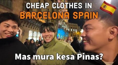 CHEAP CLOTHES IN BARCELONA SPAIN + Affordable Grocery