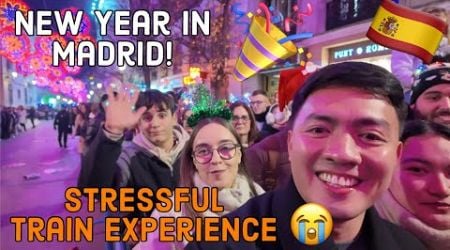 New Year in Madrid Spain + STRESSFUL TRAIN EXPERIENCE IN EUROPE