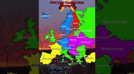 How your Country says: Germany #europe #mapper #mapping #map #geography #countrys