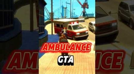 Les ambulances soigne telle notre personnage dans les jeux GTA #gta #gta5 #gaming