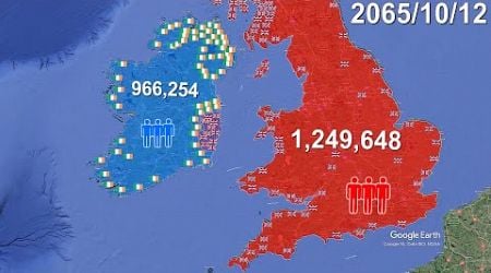 What if ? United Kingdom invasion of Ireland in 8 minutes using Google Earth