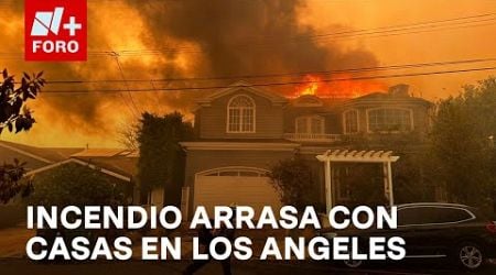 Incendio forestal sin control alcanza casas y mansiones cerca de Hollywood - Las Noticias