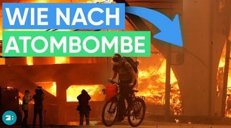 &quot;Sieht aus wie nach einer Atombombe&quot;: Flammeninferno in Los Angeles eskaliert