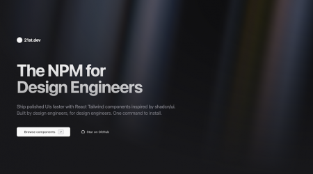 21st.dev - Github + Pinterest to make your AI websites look beautiful