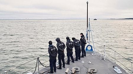 Estonia steps up patrols in the icy Baltic Sea in a show of force after suspected cable sabotage