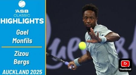 Gael Monfils v Zizou Bergs HIGHLIGHTS Auckland 2025